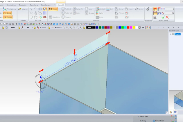 MegaCAD Metall 3D Professional Blech falten