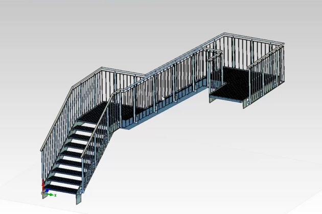 MegaCAD Metall 3D Professional Treppen